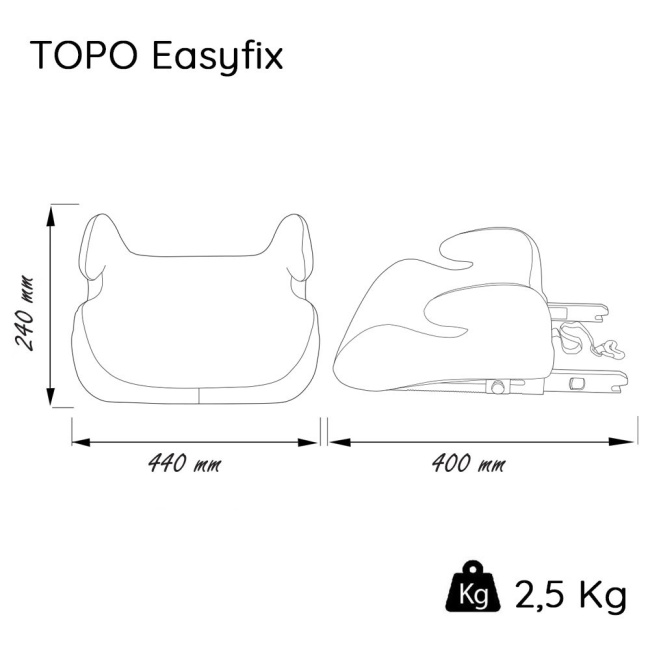 Topo 22-36 kg podkładka samochodowa